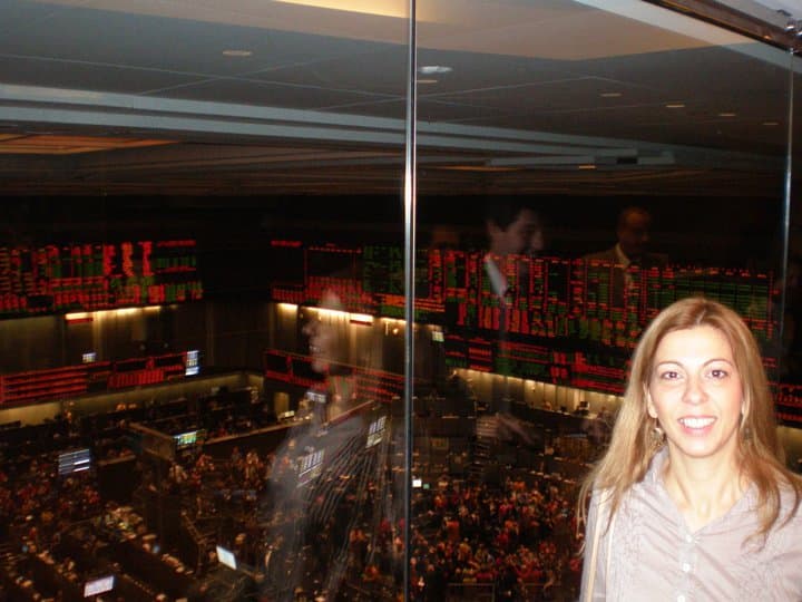 Dra. Mariana Salvador en el CBOT de Chicago, Estados Unidos
